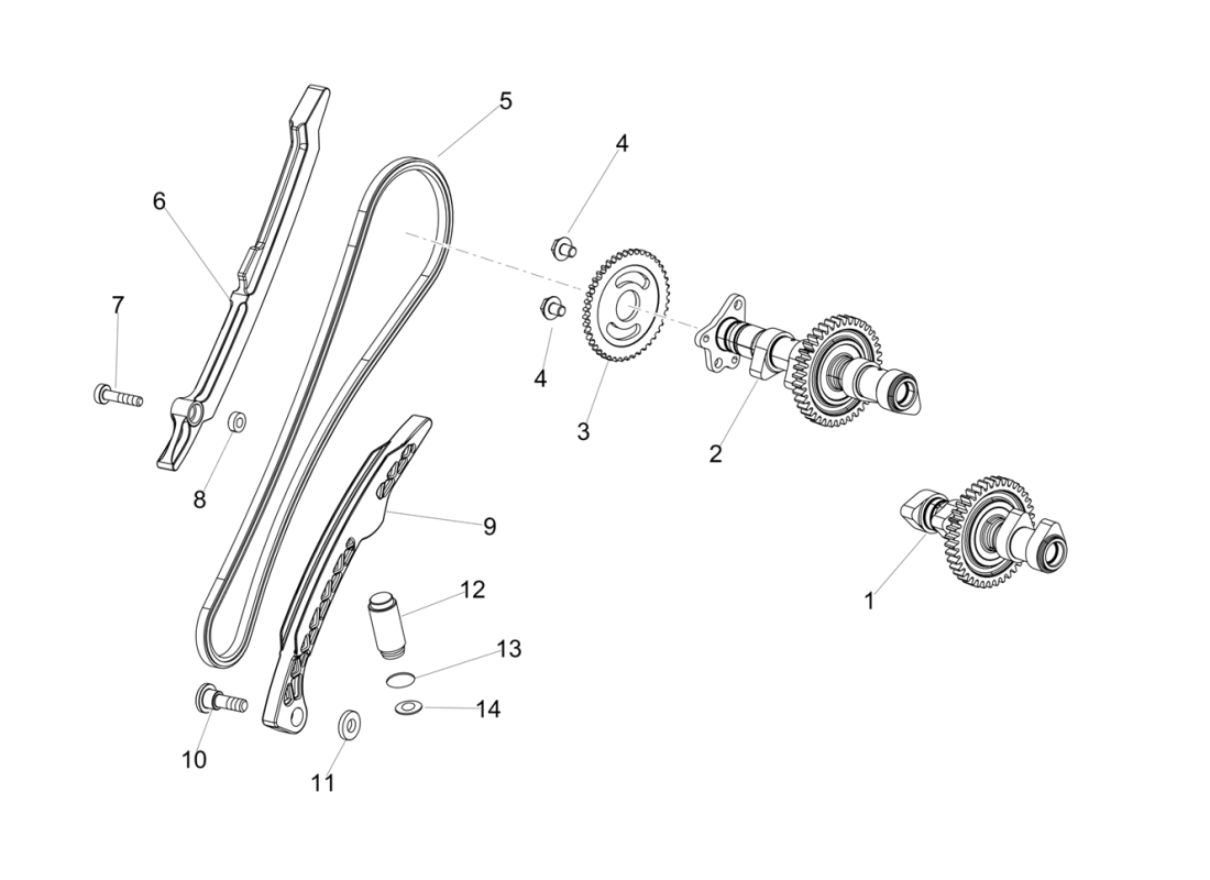 Rear cylinder timing system